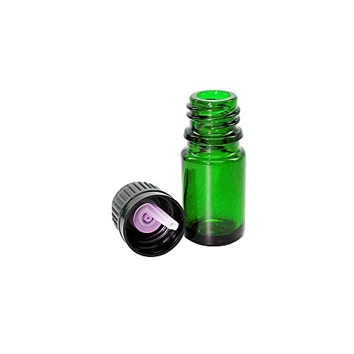 10ml Euro Dropper Bottle - 6 Unit Set of Empty Green Glass European Style Droppers - 1, Perfume Studio Body Oil Sample… - Image 2