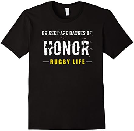 Mens Bruises Are Honor Shirt | Rugby Life Shirts Medium Black