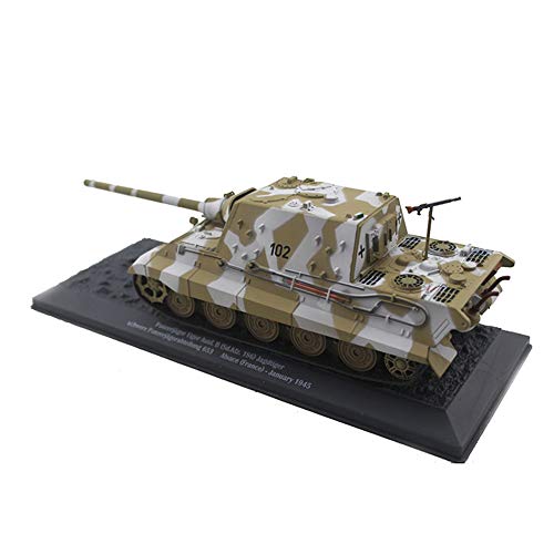 Tank Dekoratives Modell, Militärisches Modell Panzerjager Tiger AUSF.B Deutscher Schwerer Tank 1/43 Replik-Kollektion… – Bild 3