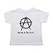 Anarchy in The Pre-K Punk Rock Kids Toddler Short Sleeve T-Shirt in White, 5/6T