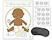 Pin the Pacifier on the Baby Where's My Binky Baby Shower Game with Blindfold and Stickers for 24 Players African American (African American)