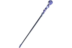 Purple Magic Staff, 30cm Crystal Witch Wand, Cosplay Props Costume Accessory, LED Lighted Staff, for Events Party Women Yoga 