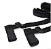 Fetish Bondage Restraints Strap Kits With Soft Pillow - Adjustable Hand & Ankle Cuffs For Male and Female Black
