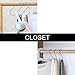 SumDirect S Hanging Hooks, Heavy Duty Stainless Steel S Shaped Hooks for Hanging Apparel Kitchenware Utensil (3 1/10 inch, 10pcs)
