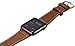 Apple Watch Genuine leather real strap watch band Suede band with 2 x metal buckle black Adapter Replacement Connector Luxury 1 pair 42 mm Basic, Sport, Edition - in Brown by OKCS