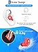 [Updated Version] Wireless Earbuds Bluetooth Headphones IKANZI iPX7 Waterproof 72H Cycle Play Time, 2200mAh Bluetooth 5.0 AutoPairing Wireless Earphones Bluetooth with Charging Case (Red)thumb 4