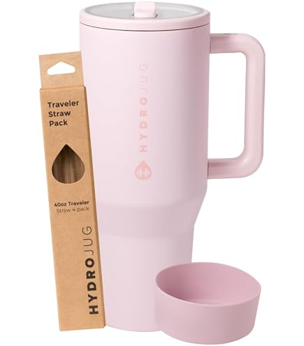 Amazon.com: HydroJug Pink Sand 40oz Traveler + Boot: Home
