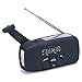 [Upgrade] Tiemahun Emergency Solar Hand Crank Dynamo NOAA WB AM/FM Radio Hurricane Camping Survive Kit with 3-LED Flashlight 1000mAh Power Bank 088FS (Black)