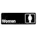 Winco Sign, 3-Inch by 9-Inch, Women