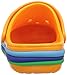 Crocs Unisex-Child Crocband Rainbow Band Clogs, Blazing Orange, 1 Little Kid