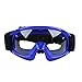TCT-MT Youth Helmet+Goggles+Gloves Blue Flame DOT Dirt Bike ATV Helmet Motocross Medium New