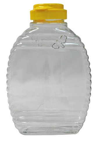 Mann Lake CN538 12-Pack Bee Squeeze Bottle with Yellow Flip Top Lid, 1-1/2-Pound