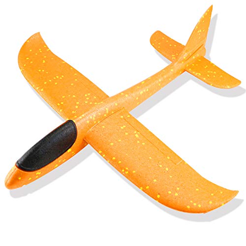 Weoxpr 5 Pack 18.3inch Multicolor Airplane Toy, Jumbo Manual Throwing Foam Plane, Large Glider Planes, Fun Airplane Model, Flying Aircraft for Outdoor Sport Game, Birthday Party Favors, Carnival Prize - Thumbnail 6
