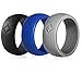 KAUAI Silicone Rings for Men. Classic Elegance Wedding Bands. Men's Active Strength Workout Band. Silicon Rubber Ring.