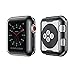 Smiling Black Case for Apple Watch 42mm with Buit in TPU Screen Protector All-Around Protective Case High Definition Clear Ultra-Thin Cover for Apple Watch 42mm Series 3 and Series 2