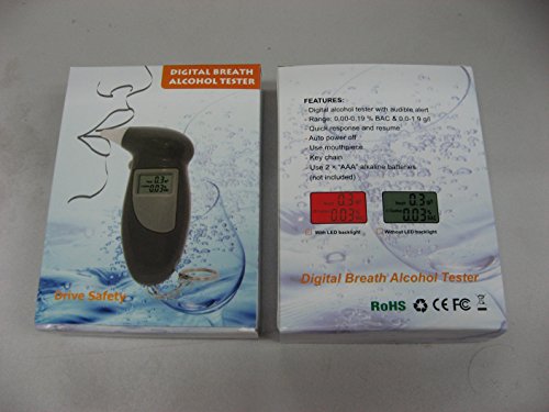 Amacam AT-01 Alcohol Breathalyzer Tester. Accurate Digital Display. Convenient Lightweight Pocket Design. A Must if You Drive the Next Day after a Night out Drinking. Be Safe Not Sorry. - Thumbnail 6