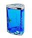 Beach Seashell + Starfish Bathroom Accessories Set Tumbler/Soap Dish/Liquid Soap Dispenser/Toothbrush Holder- Blue Oil