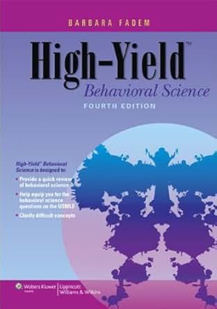 Amazon Com High Yield Behavioral Science High Yield
