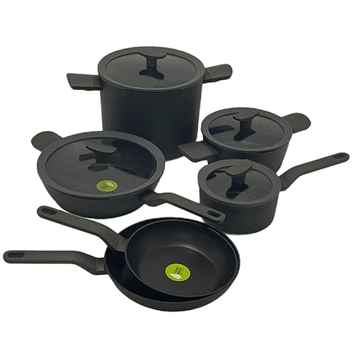 BergHOFF LEO 10Pc Nonstick Cookware Set Cast Aluminum FernoGreen