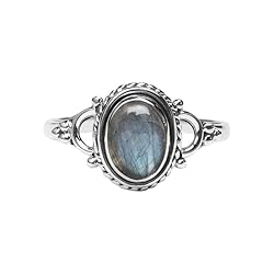 Labradorite Stone Ring, 925 Sterling Silver Ring