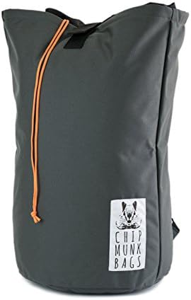 ChipmunkBags Laundry Backpacks | Durable Laundry Bags For College Students &amp; Urban Dwellers (Mini, Charcoal)