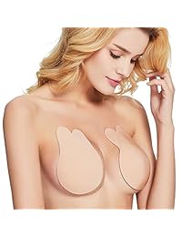 Nackiy Women Invisible Bra Lift Lift Pezón Backless Sticky Rabbit Bra Cinta de levantamiento de senos Strapless Adhesive Bra