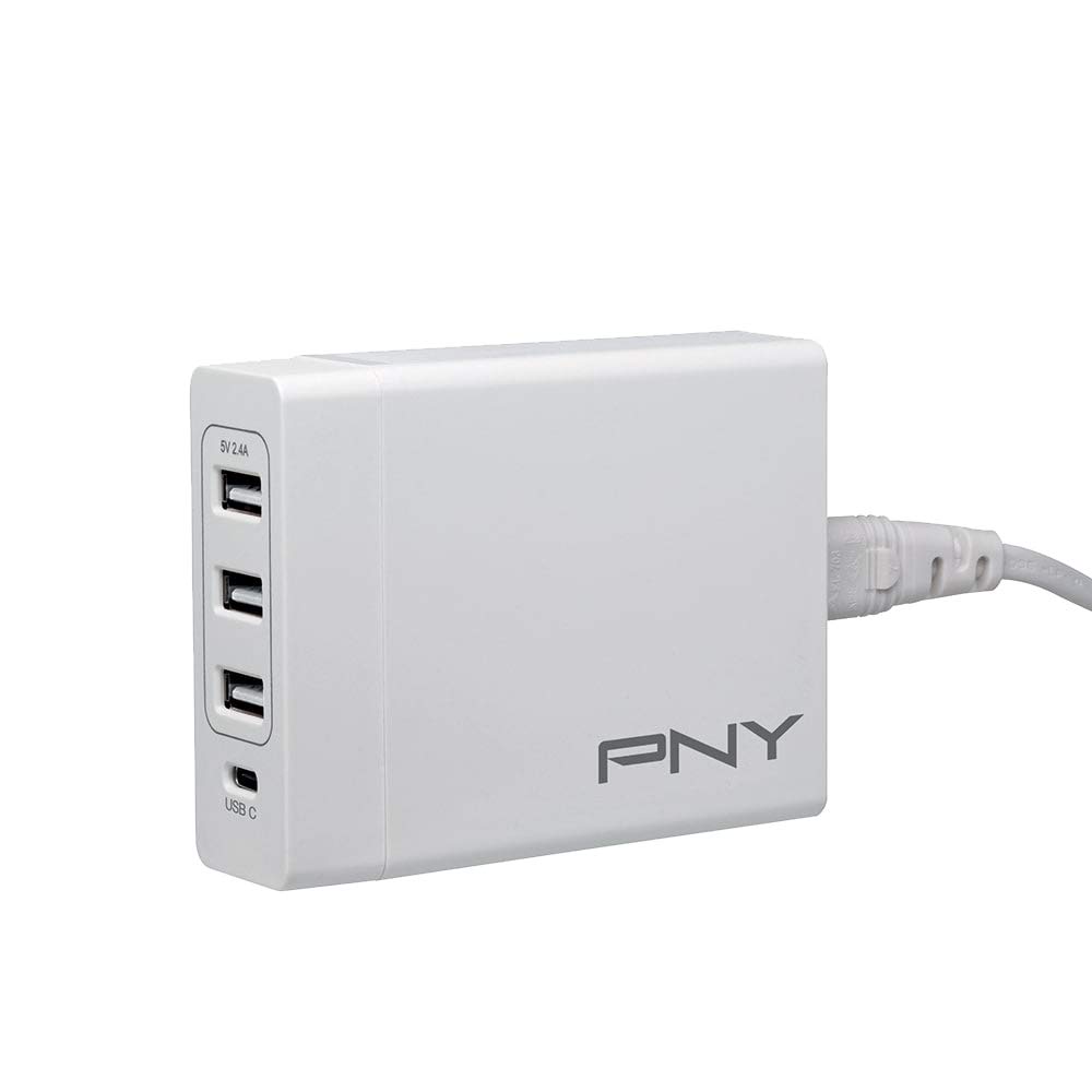 PNY Multi Fast Charger 4 ports with USB-C Power Delivery