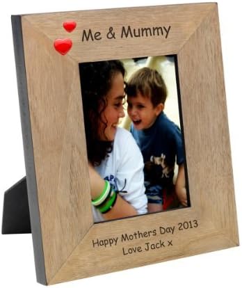 Me and Mummy ENGRAVED Oak Veneer Photo Frame 6x4 by SDD