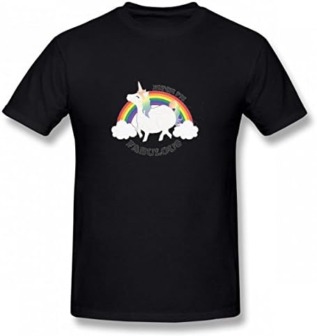 OPJDACZ Bitch I'm Fabulous Tshirt Printed Cotton T-Shirts Tops Logo Best Quality Men Tee Black