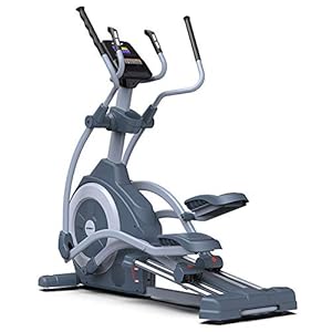 YAMMY Professional Mute Magnetic Control Elliptical Cross Trainer, 21 Training Programs Cardio Home Office Fitness Workout Machine Max User Weight 150 Kg