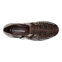 Deer Stags Men's Bamboo2 Sandal, Brown/Multi, 8.5
