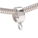 Beadaholique Bail to Attach Charm Bead, 4mm, Sterling Silver