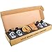 DUCKBUTTER Duck Butter Beard Oil Beardsman Pack - 4 Scents with Brush & Comb Gift Set