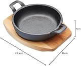 Artesà Mini Cast Iron Casserole with Wooden Board 6.5 inch Round view 9
