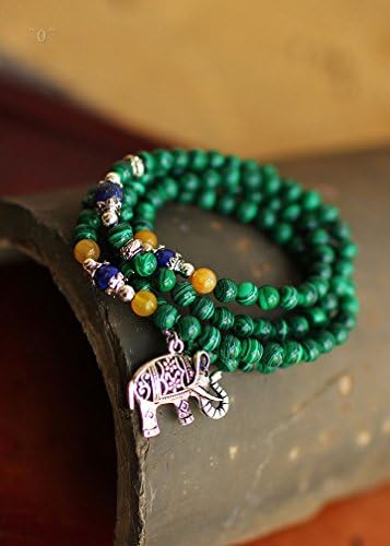 New Malachite 108 beads bracelet more mix and match elements of high quality multilayer bracelet
