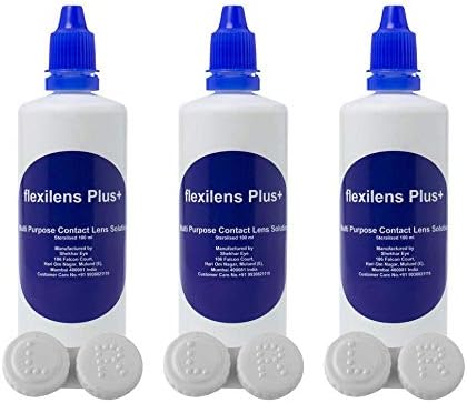 Flexilens Plus + Multi Purpose Contact Lens Solution (300ml+3LensCase)