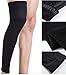 N’Joy Compression Leg Sleeves – 1 Pair Outdoor Basketball MAKLULU Full Length Leg Sleeves for Men, Women, Youth (White-L)