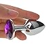 Purple Jeweled Beginners Butt Plug, Hmxpls Sex Love Games Personal Massager for Women Men Couples Lover, 0.3 Ounce Attractive Decorations Perfect Gift for Valentine's & Birthday