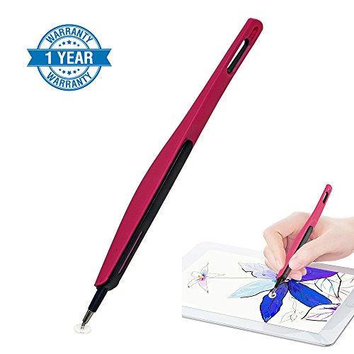 CADA stylus pens for touch screens,pencil for iPad,iphone stylus pen drawing on graphics tablet,touch pen for all Capacitive Touch Screens cell phones,tablet -Rose