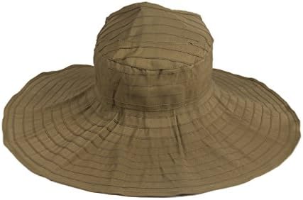 Pilipala Women's Foldable Summer Beach Hats Adjustable Sun Protection Hats With Windproof Rope VC17619 - Green