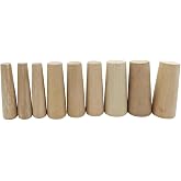 MARINE CITY Emergency Durable Tapered Conical Thru-Hull Soft Wood Simple Design Plugs Kit Drain Stopper Easy Use for Boat (Set of 9) (3 Different Sizes)