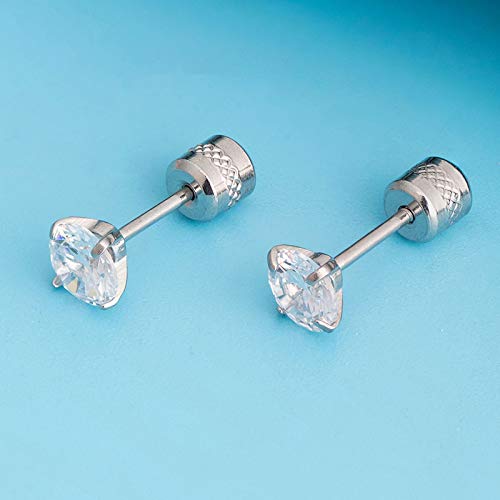 3 Pares De Aretes Acero Inoxidable Números Romanos