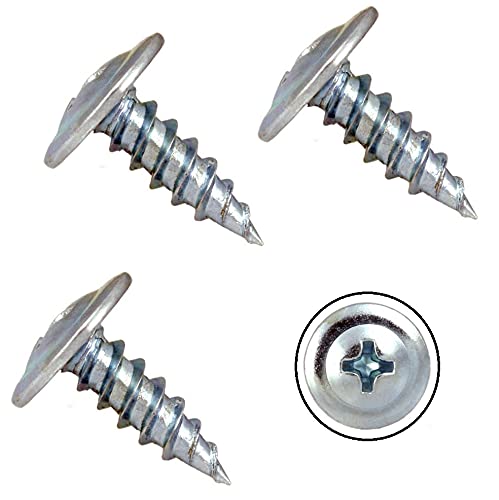 TERF® Drywall Phillips Wafer Head Screw Sharp Point Zinc Screws 4.2 X 13mm - Pack of 100