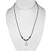 1.5" Mako Shark Teeth With 2mm Leather Necklace