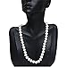 Sterling Silver Cultured Freshwater White Pearl Necklace Earrings Bracelet Set