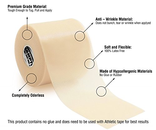 Triple Pack Sports Wrap/Athletic Tape - Professional Grade Foam - Perfect for Taping Wrist, Ankles and Knees - Ultra Strong