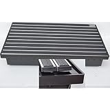 Powermat Profi Fussabstreifer Mit Wanne 585x370x10 Rost Burste