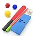 CeleMoon 16.5 inch Foam T Ball Kids Baseball Softball Bat Set Batting Tee, 8 Colored Balls Included + Carry Bag, for Toddler 3 4 5 Years Indoor Outdoor Sport Playing Toys (Red)