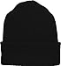 ARMYU Military Genuine GI Watch Cap Warm Winter USN Wool Beanie Solid Cuffed Army Hat (Black - 2 Pack)