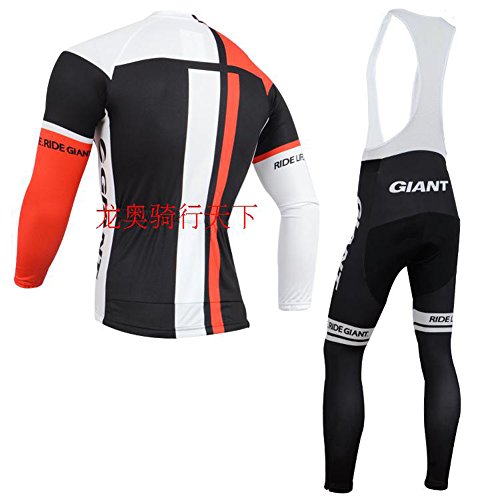 Strgao 2016 Men's Pro Team MTB bike Bicycle Winter Thermal Cycling Long Sleeve Jersey and Bib Pants Tights Set Suit